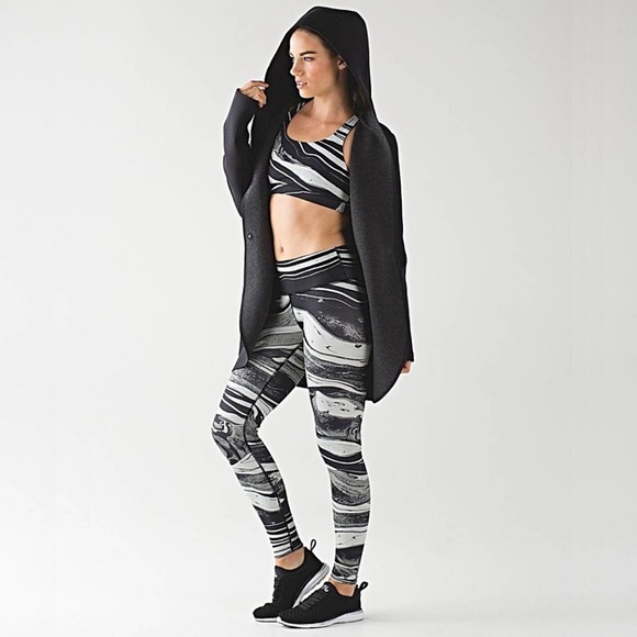 lululemon athletica Pants - Lululemon Speed Wunder Nulux Tight in Marbled Mix Speed Wunder 50 G White Black